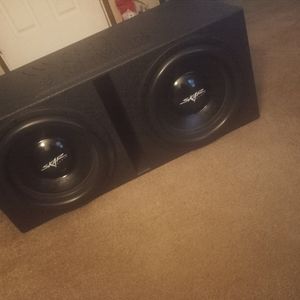 2 -D2 dual 2 ohm Skar 15in subs in Qbomb Box
